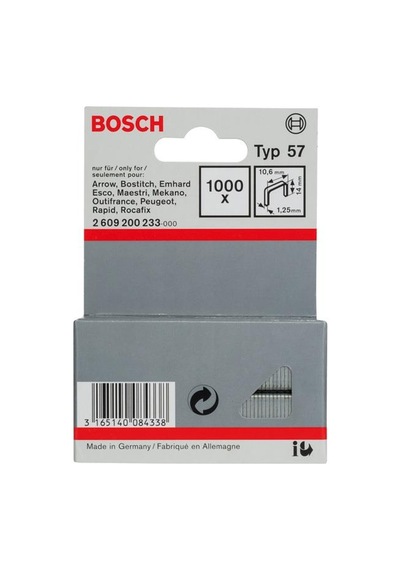 Bosch Zımba Teli Tip57 10,6x1,25x14mm 1000li