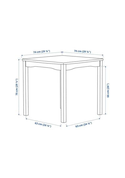 Ikea Gri Şık Yemek Masası - Mutfak Masası