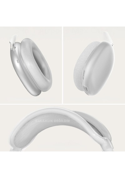 Apple Uyumlu AirPods Max İle Şeffaf Tam Koruma Kılıfı Seti 5 Parça Darbelerden Çizilmelerden Koruma Seti 07