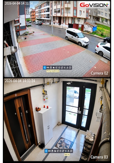 Go Vision 28'li Güvenlik Ip Kamera Seti - 5mp Dış Mekan Kamera, 3.6mm Lens, H.265, Poe, Warm Led Gece Görüşlü