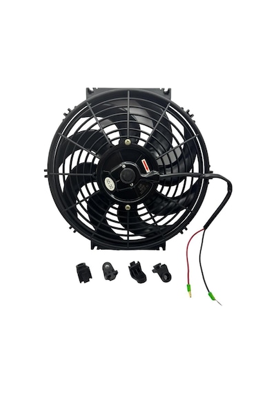 12v Fan Motoru Üfleyici Aksiyel 11 " Helis Dış Çap 320 Mm