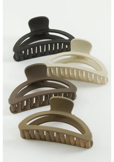 Oval Renkli Mandal Toka 9 Cm Bej