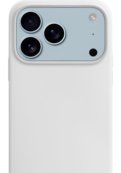 Apple iPhone Uyumlu 17 Pro Max Soft Touch Lansman Silikon Kılıf İnci Beyazı
