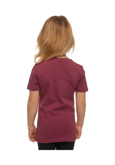 Lovetti Açık Mürdüm Unısex Sıfır Yaka Kısa Kollu Tişört 3028P025 Mürdüm