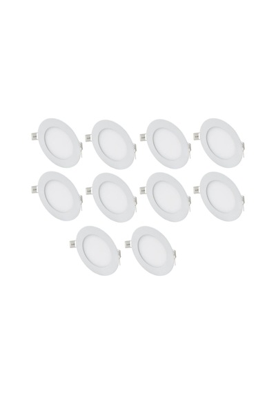 Cata 10 Adet 9 Watt Slim Led Panel Gün Işığı Metal Kasa Çok Renkli