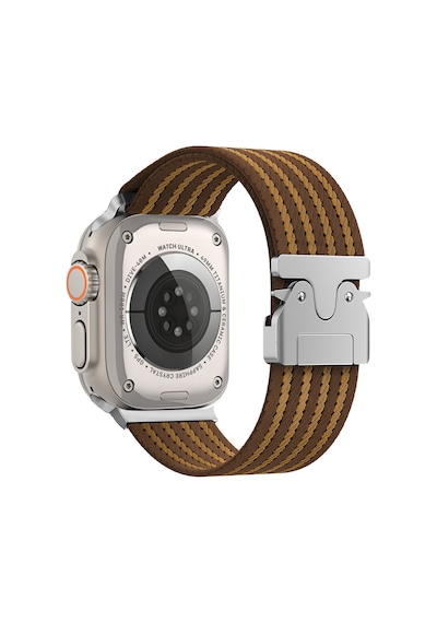 Apple Uyumlu  Watch Ultra 1/2 49mm Kordon Kelebek Klipsli Naylon Kumaş Hasır Örgülü 133