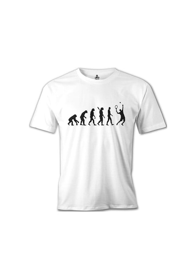 Tenis Player Evolution Beyaz Erkek Tshirt
