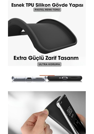 Redmi Note 13 Pro 5G Kamera Korumalı Esnek Silikon Kılıf - Pastel Renk Tonu - Ultra Koruma-Beyaz
