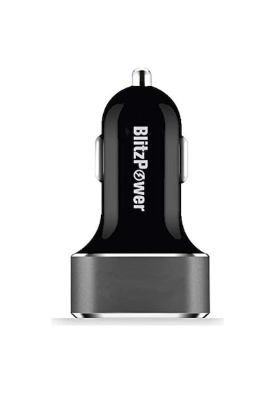 Hızlı Araç Şarjı 2.4a Çift Usb Çıkışlı, Siyah