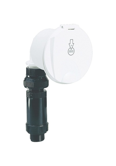 Case W/ Fr. Water Inlet. W/Lid. Straight Conn. Chrome