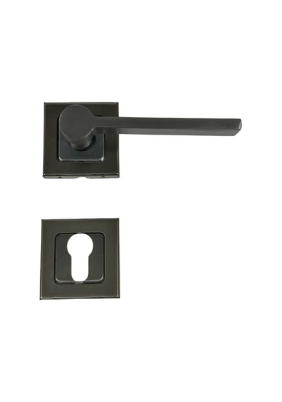 Sese Argun Yale Kare Antrasit Rozetli Kapı Kolu 200-258r-03-54