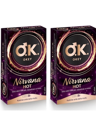 Okey Nirvana Hot Prezervatif 10'lu x 2