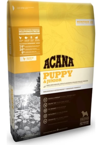Acana Heritage Puppy Junior Tavuklu Tahılsız Yavru Köpek Maması 2 KG
