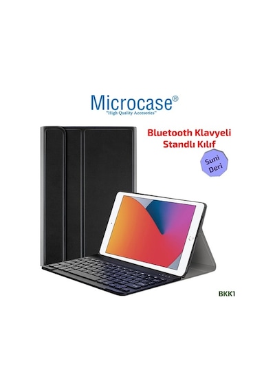 Apple Uyumlu iPad  8.Nesil 10.2 2020 Bluetooth Klavyeli Tablet Kılıf - Bkk1