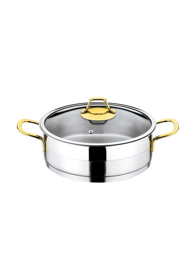 Evimsaray Luna 6 Parça Omlet Set Gold