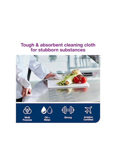 Tork Nonwoven Ağır Kirler İçin Beyaz Temizlik Bezi 45'li 8 Paket