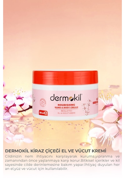 Demokil Kiraz Çiçeği El ve Vücut Kremi 250 ML
