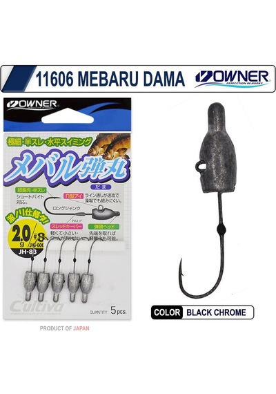Owner Cultiva 11606 Mebaru Dama Lrf Jighead 1.5gr No:8