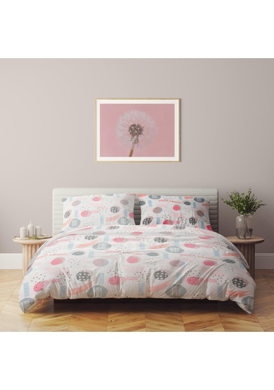 Cotton Collection Çift Kişilik Nevresim Takımı Silva Çok Renkli