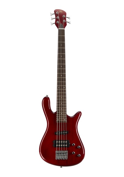 Sx Swb1 5 Telli Bas Gitar Trans Red Wine