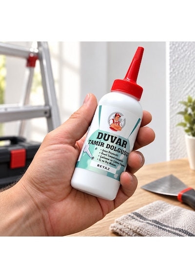 Beyaz Duvar Tamir Macunu Çatlak Delik Onarım Kapatma Dolgusu Suya Dayanıklı 220 Gr 1 Adet