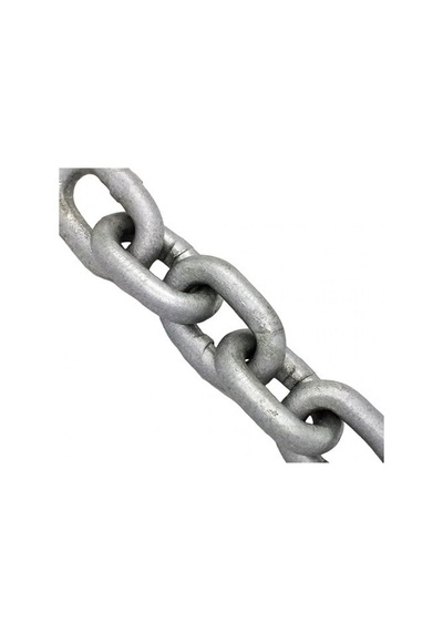 Galvanizli Tekne Irgat Zinciri. Atlı Marka. Kalibre Zincir. 50 KG 6MM Çuvalı 62 Mt