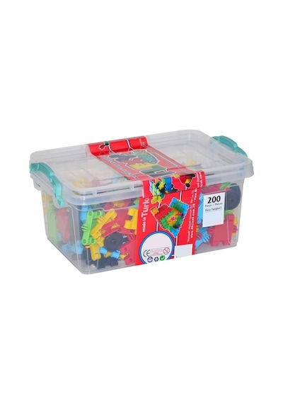 250 Parça Flexy Tangles Esnek Geçmeli Bloklar Plastik Saklama Kutulu Eğitici Oyuncak