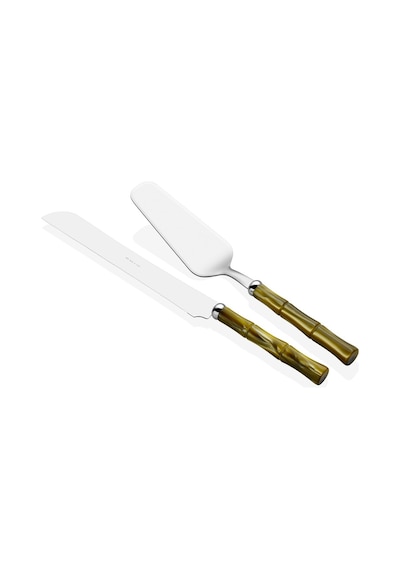 Rivadossi Bamboo Zeytin Yeşili Pasta Servis Seti