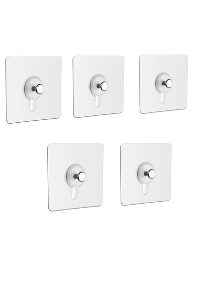 Yapışkanlı Hanger Banyo Mutfak Eşya Vb.askılık Al4465 5 Adet Şeffaf