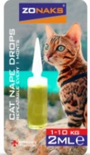 Zonaks Cat Nape Kediler İçin Deri Bakım Yağı 2 ML