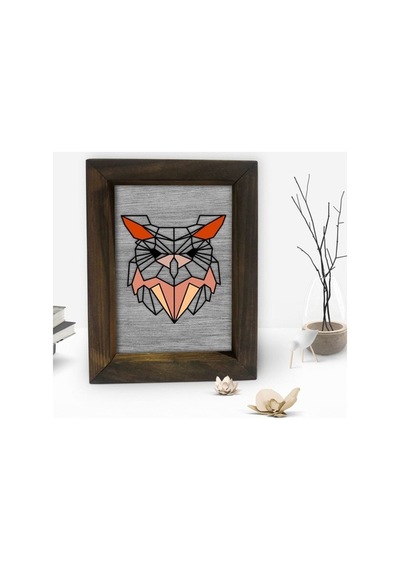 Bk Gift Baykuş Tasarımlı Dekoratif Doğal Masif Ahşap Çerçeve 15X2 (500610006)
