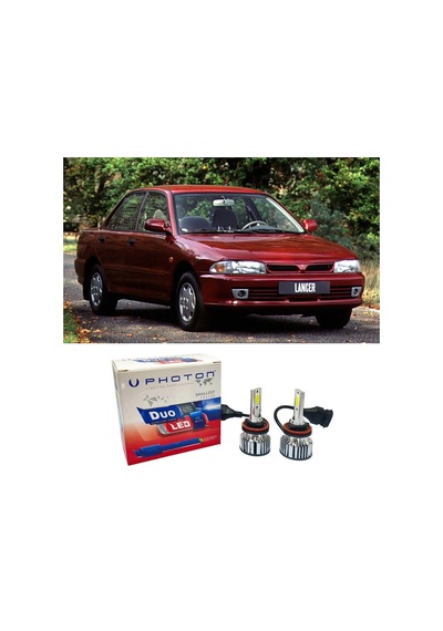 Mitsubishi Lancer Led Xenon Uzun + Kısa Far Ampulü H4 Duo Yeni Seri Beyaz 1993-1996