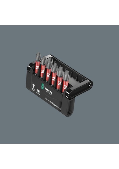Wera Bit-Check 6 PH Impaktor 1 yıldız bits seti 05057691001