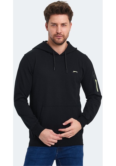 Slazenger OZZY IN Erkek Sweatshirt Siyah