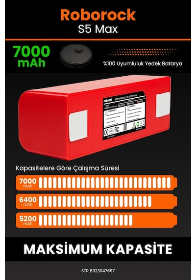 Roborock S5 Max 7000mAh Robot Süpürge  Bataryası
