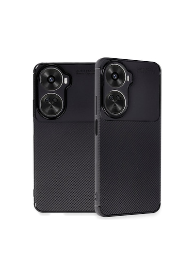 Huawei Nova 12 Se Uyumlu Kılıf Auto Focus Karbon Kapak - Siyah