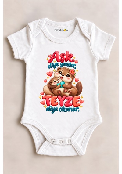 Babylimon Aşk Diye Yazılır, Teyze Diye Okunur. Beyaz Kısa Kollu Çıtçıtlı Bebek Zıbını Beyaz - 930083896 Beyaz Babylimon Aşk Diye Yazılır, Teyze Diye Okunur. Beyaz Kısa Kollu Çıtçıtlı Bebek Zıbını Beyaz - 930083896 Beyaz