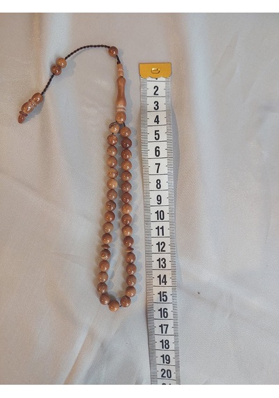 7 Mm Zarif Kesim Kuka Tesbih - 33'lü Sistemli Ve Minyatür Tasarım 15 Cm