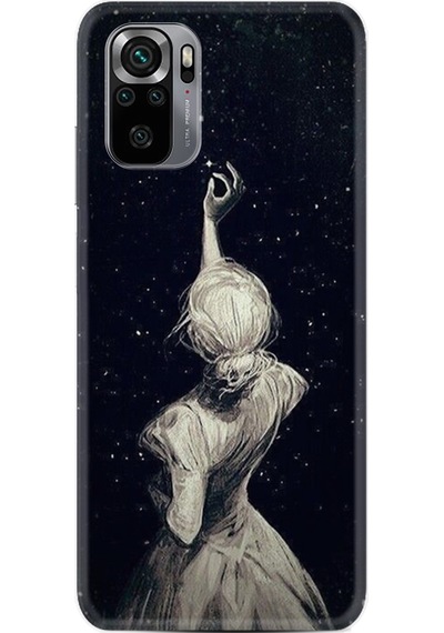 Xiaomi Note 11 Se Kılıf Resimli Desenli Baskılı Silikon Star Woman 1332