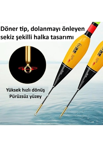 Renk Değiştiren Pilli Işıklı Şamandıra Akıllı Şamandıra Elektronik Şamandıra 40 Gr 3'lü Set