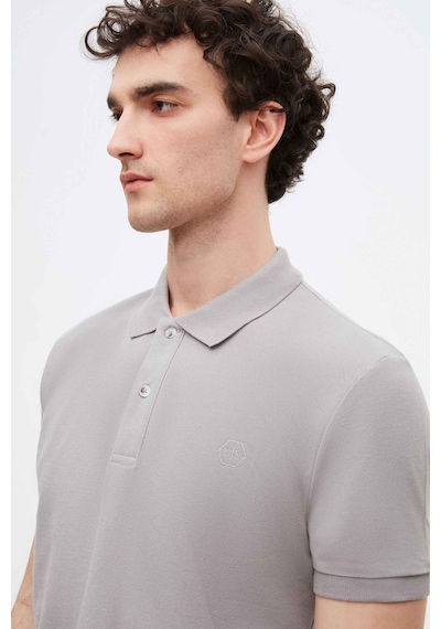 D's Damat Ds Damat Regular Fit Gri Pike Dokulu %100 Pamuk Kıvrılmaz Polo Yaka Nakışlı T-Shirt 4HC14ORT51000 Gri D's Damat Ds Damat Regular Fit Gri Pike Dokulu %100 Pamuk Kıvrılmaz Polo Yaka Nakışlı T-Shirt 4HC14ORT51000 Gri