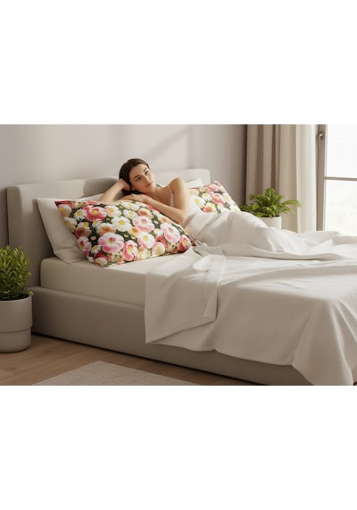 Artunhome Poplin Dijital Baskılı Yastık Kılıfı Seti 2 Adet 50x70 Cm %100 Pamuk Art20120039 Çok Renkli