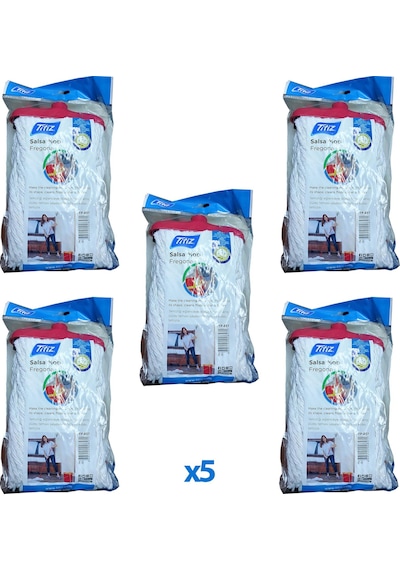 Titiz Salsa TP-857 Yedek Geniş Takozlu Islak İpli Mop Paspas Başl