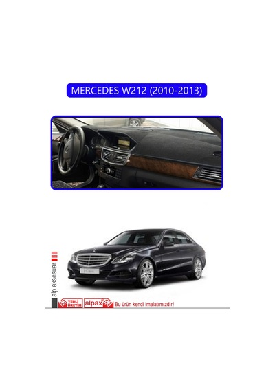 Mercedes W212 2010-2013torpido Koruma Halısı Mavi Kenar