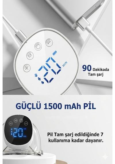Babyhope MY-376 Göğüs Pompası Şarjlı Giyilebilir Elektrikli Sessiz ve Elleri Serbest Kullanım