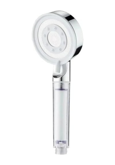 Mucit Home Beyaz Spa Modlu Filtreli Duş Başlığı 5 Fonksiyonlu Duş Fiskiyesi Beyaz