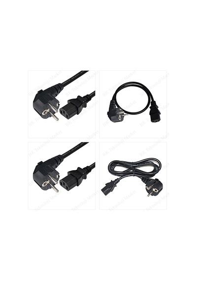 Pc Monitör Tv Monitör Printer Power Şarj Kablosu - 1.5 Metre