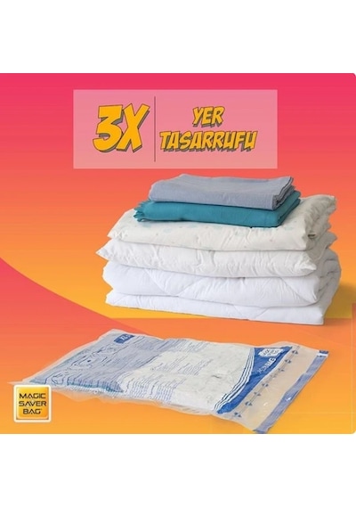 Magıc Saver Bag Large Vakumlu Poşet 50 x 70 Hurç 2 Adet