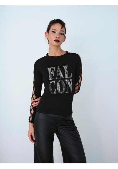 LOFT Slim Fit Kadın Tshirt U.kol Lf2037298 Q1.v1 Siyah