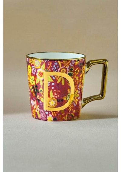 Karaca Flower D Harfli Kupa 350 ml